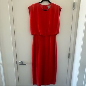 Maeve Vibrant Red Midi Dress